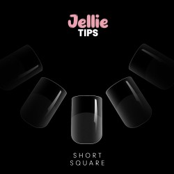 Halo Jellie Tips Short Carré clear x 120 Size 0-11