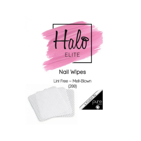 HALO Carré pour ongles - Nail Wipes 200 pièces 100% non pelucheux