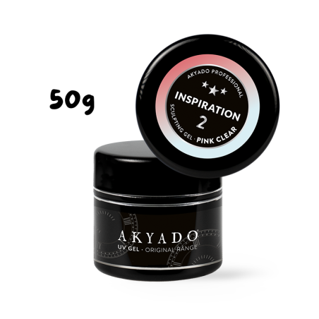 Gel INSPIRATION Pink transparent 50g Akyado