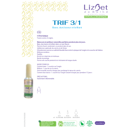Par 6+1 offert TRI-F vernis 3 vitamines - produit revente