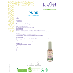 Par 6+1 PURE Vernis Soin anti jaunissement avec Vitamine E - Lizbet 16ml