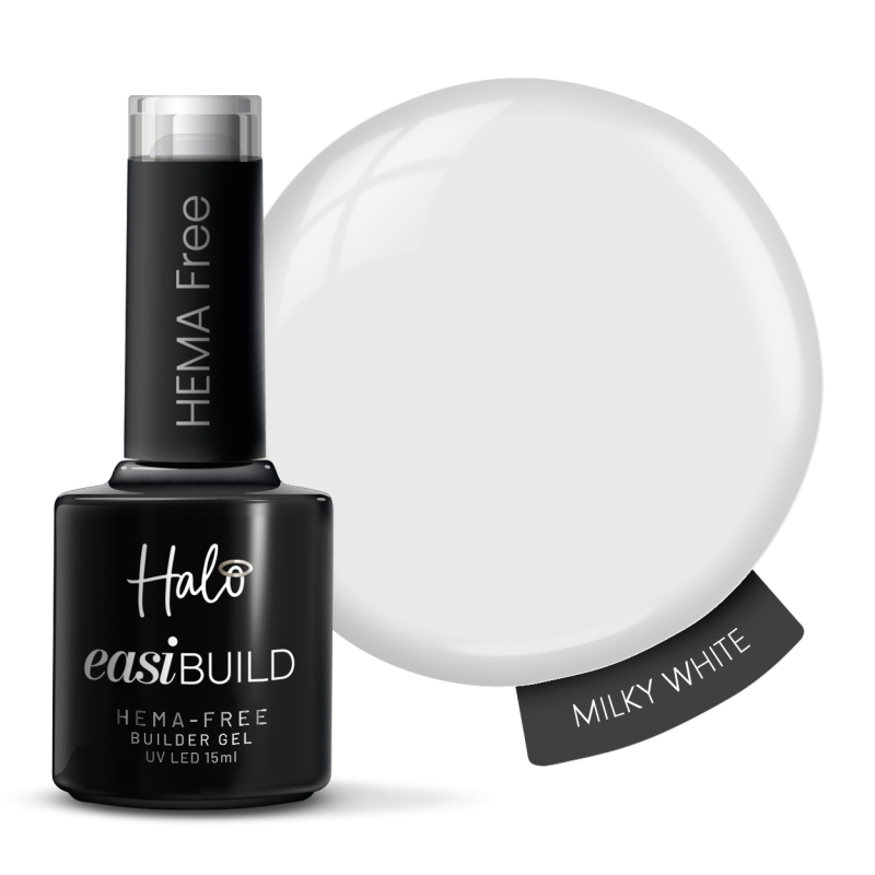 EasiBuild 15ml Milky White Builder gel Halo sans Hema sans TPO