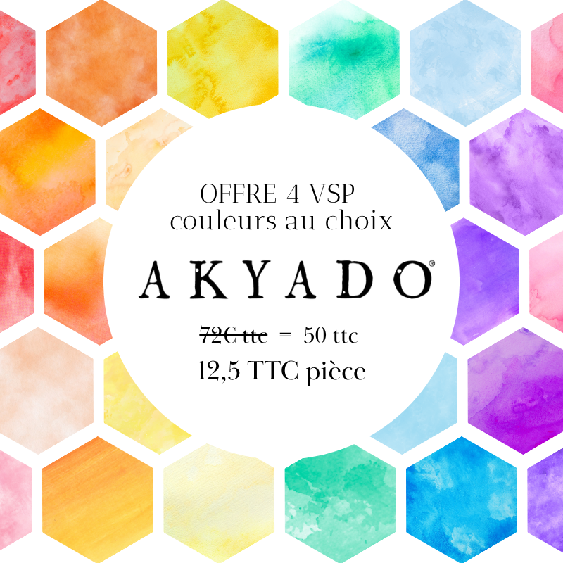 Offre Akyado 4 VSP couleurs au choix